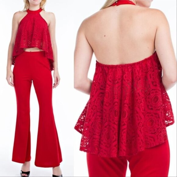 A MUST HAVE SET! RED 2 PEICE - Picture 1 of 2